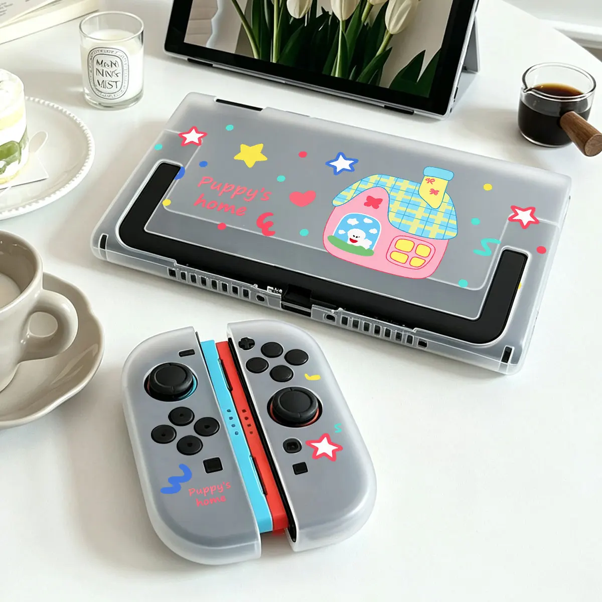 Anti‑Yellowing Clear Acrylic Case Detachable Joy-Con Split-type Housing Dockable Base for Nintendo Switch 2 NS2 Console