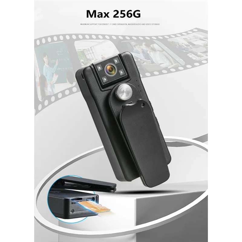 A50 1080p mini câmera digital wifi controle remoto 150 graus grande angular lente rotativa carro esportivo dv com clipe rotativo-ABJU