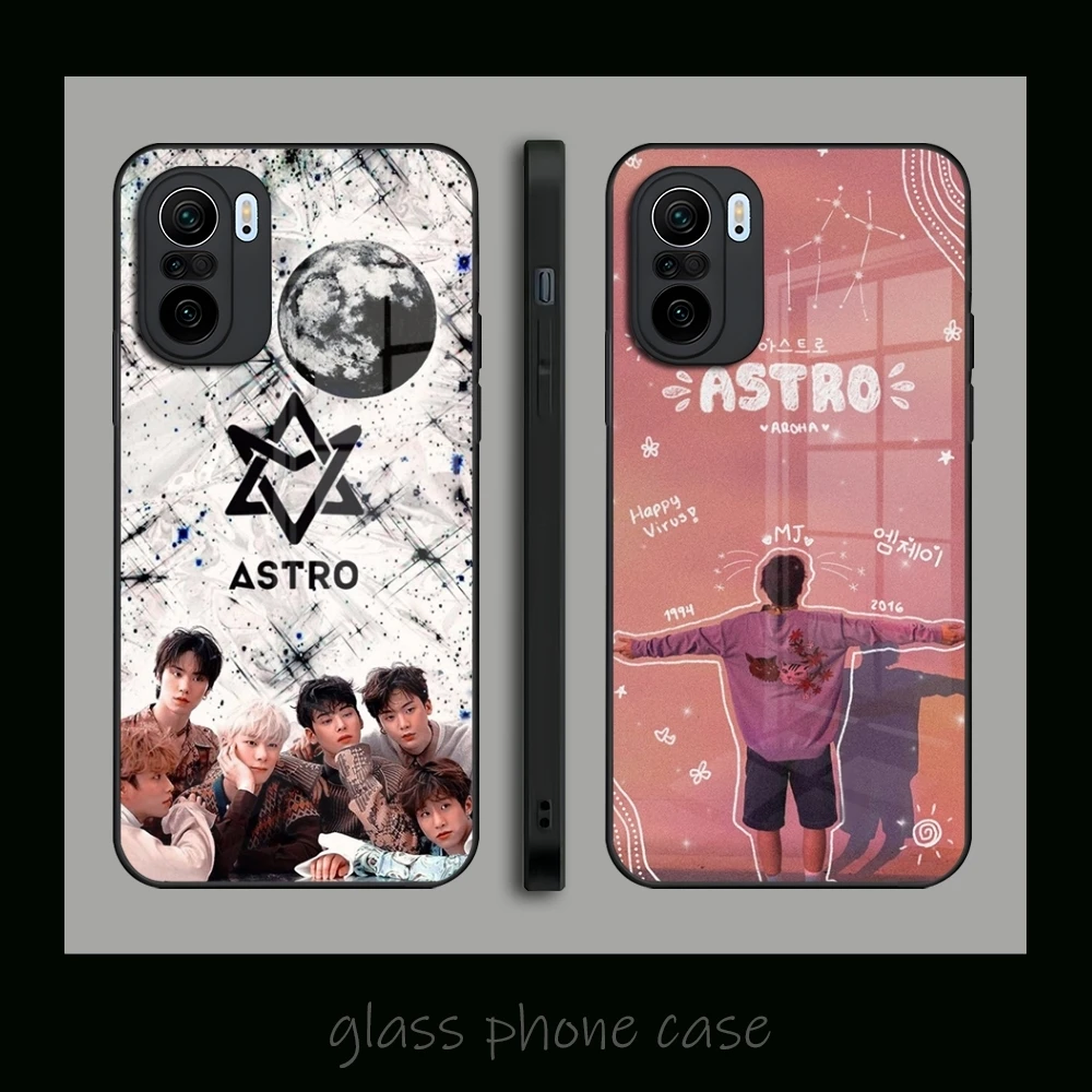 Музыкальный чехол для телефона A-Astro Kpop для Redmi 13c 12 12c 13 Note 13 Pro Plus 11 12 Pro 10 11s 12s, чехол из закаленного стекла
