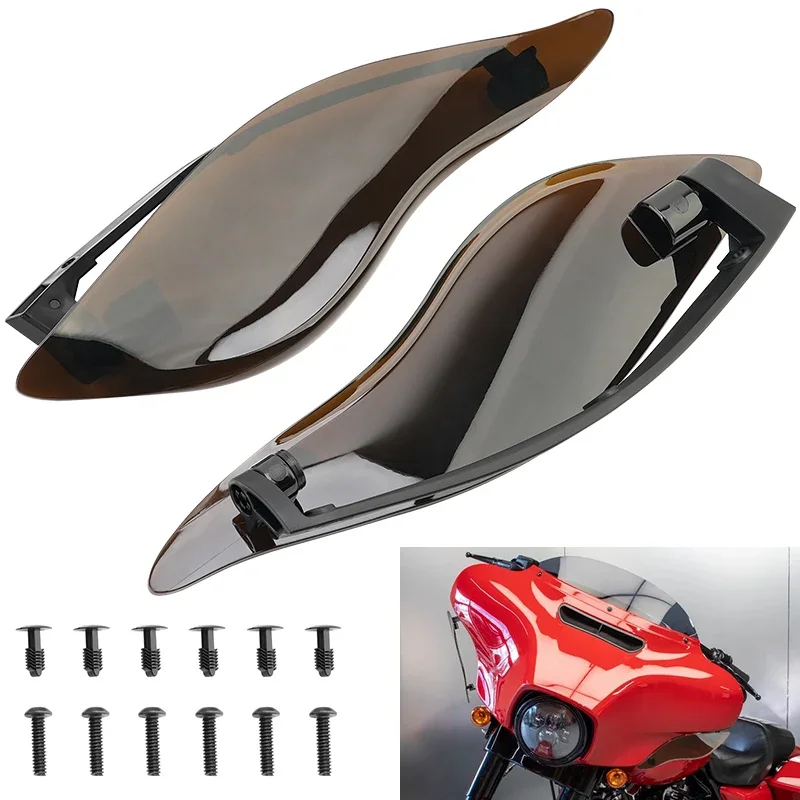 

Motorcycle Adjustable Batwing Fairing Side Wing Deflector For Harley Electra Glide Tri Glide Street Glide 2014-up