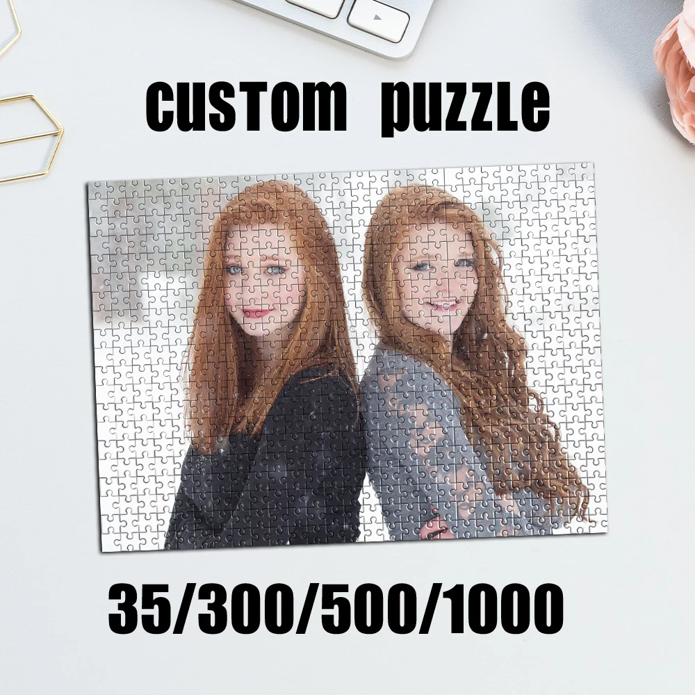 35/300/500/1000 Stück personalisiertes, individuelles Foto-Gruppenfoto-Puzzle, personalisierte Geschenkidee