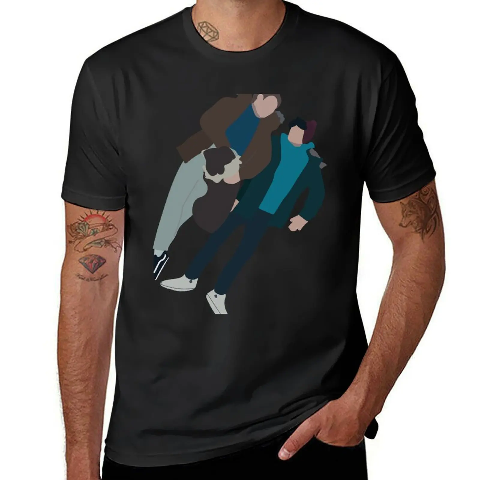 Nick Charlie and Nellie in the snow T-Shirt Blouse funnys oversized cute clothes men clothes