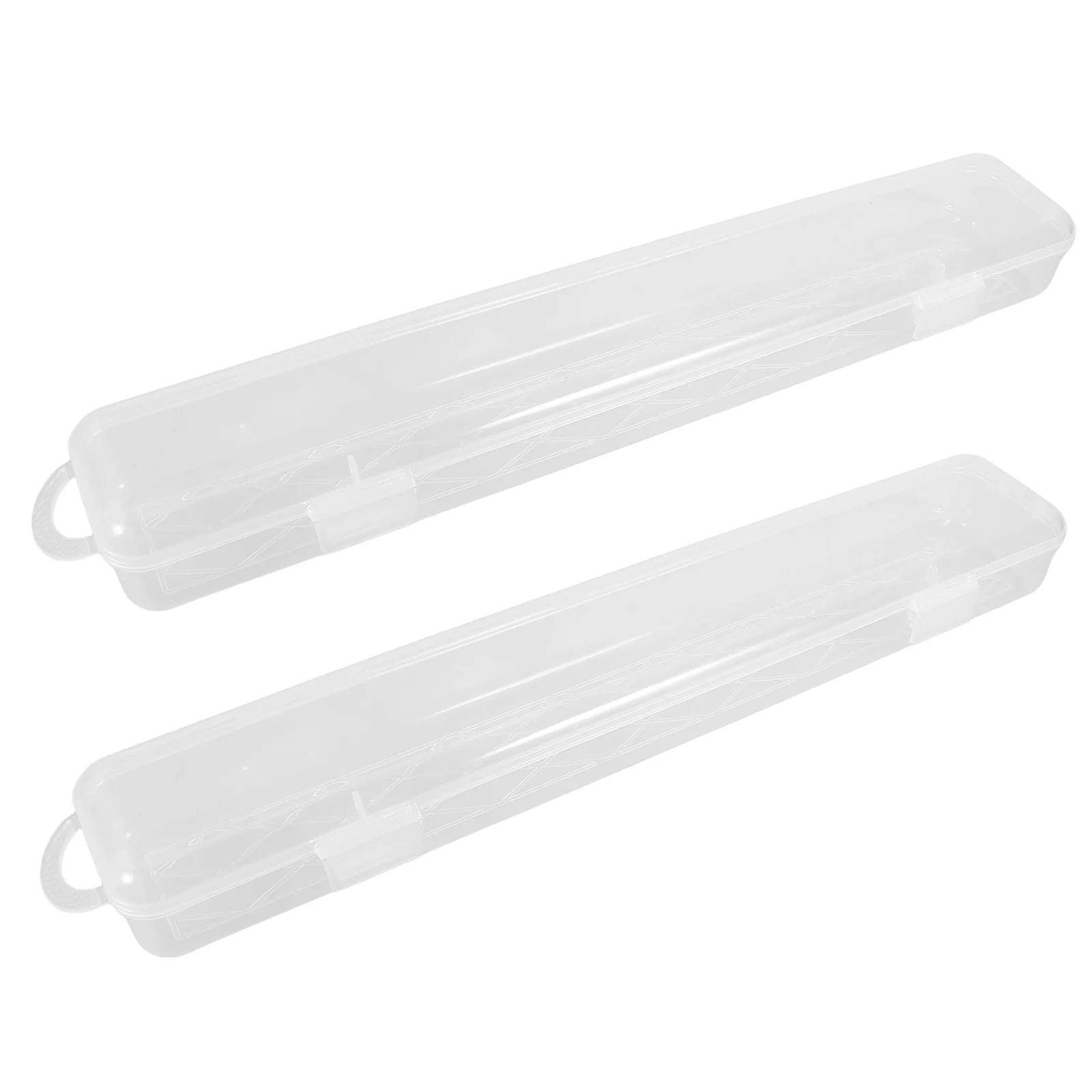 

2Pcs Transparent Pen Packing Box Elegant Gift Ready Pen Storage Case for Anniversary Trade Show Holiday Celebration Present Idea