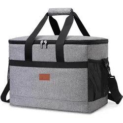 35L Large Capacity Collapsible Cooler Bag Insulated Picnic Lunch Bag Box Cooling Bag for Outdoor Travel Camping BBQ Family Party