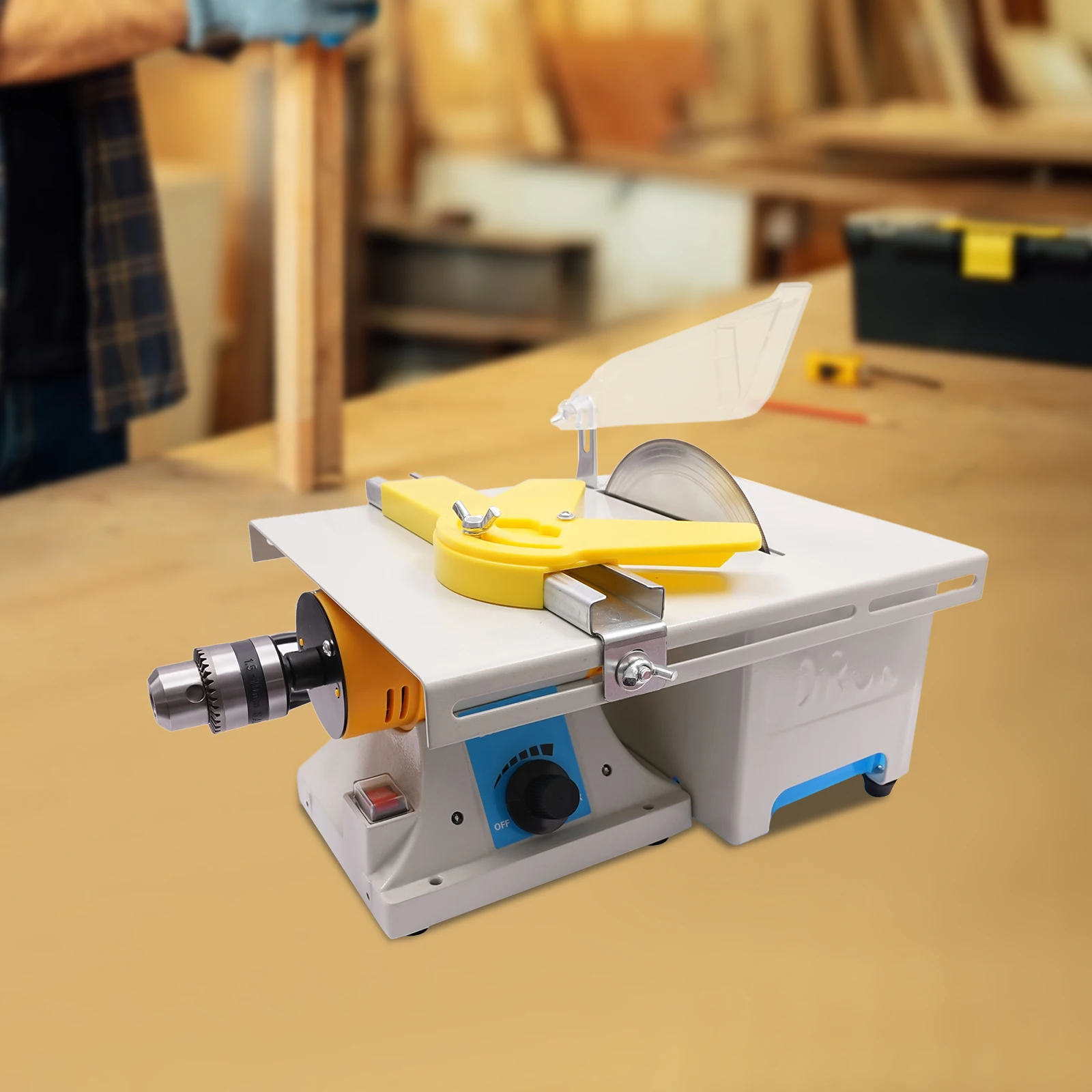 

Powerful Table Saw - Smooth, Professional Cuts with Variable Speed and Extensive Accessories