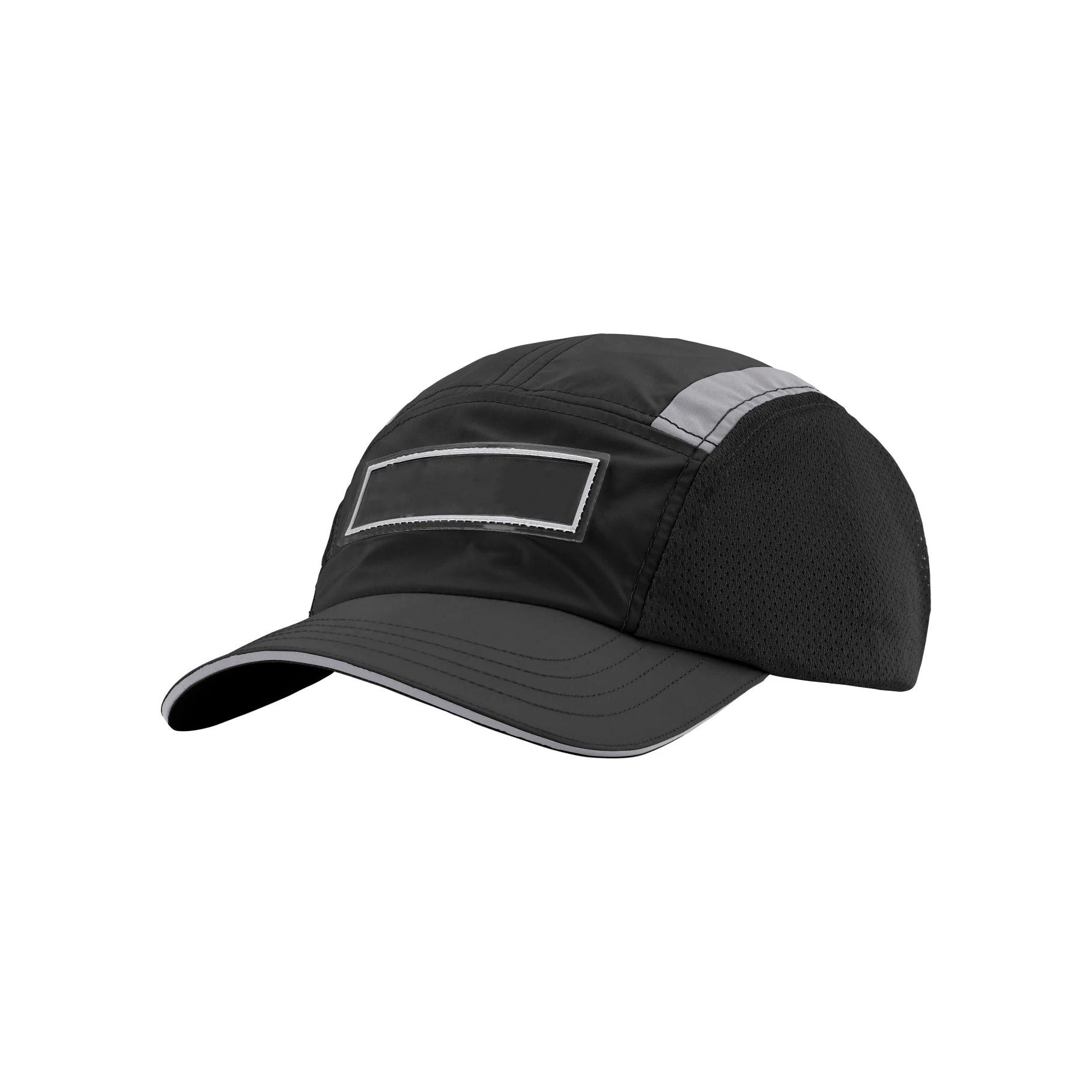 Quick Dry 3D Reflective Embroidered Mesh Baseball Cap Hip Hop Style Capable of Universal Gender Use with Bent Brim