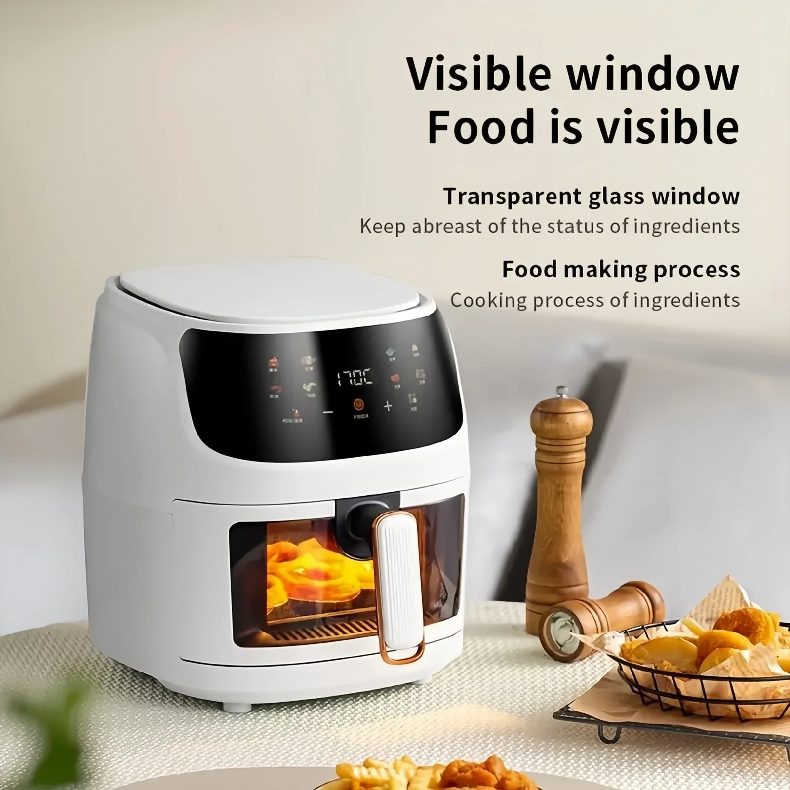 8L Air Fryer Free Shipping Cheap Deepfrier Air-fryer Home Appliance Pressure Cooes Kitchen Aerogrill Fryers Offer Oil-free Deep