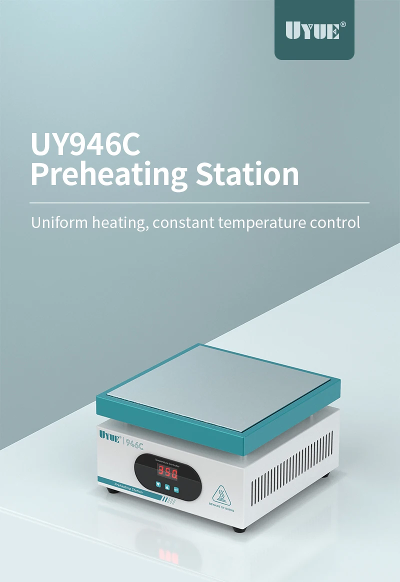 

UYUE 600W 20*20cm 946C Preheat Station For LCD Display Heat Platform PCB Heating Station Constant Temperature Phone Repair