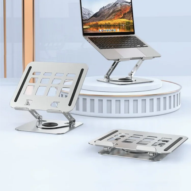 Premium 360 Swivel Carbon Steel Laptop Holder Height Adjustable Heavy Duty Office Desktop Notebook Stand