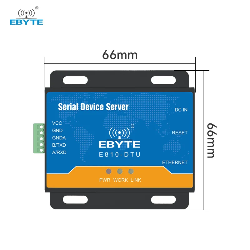 Serial Server RS232 to Ethernet Bidirectional Transparent Transmission EBYTE E810-DTU(RS232) V2.0 Industrial Grade TCP UDP