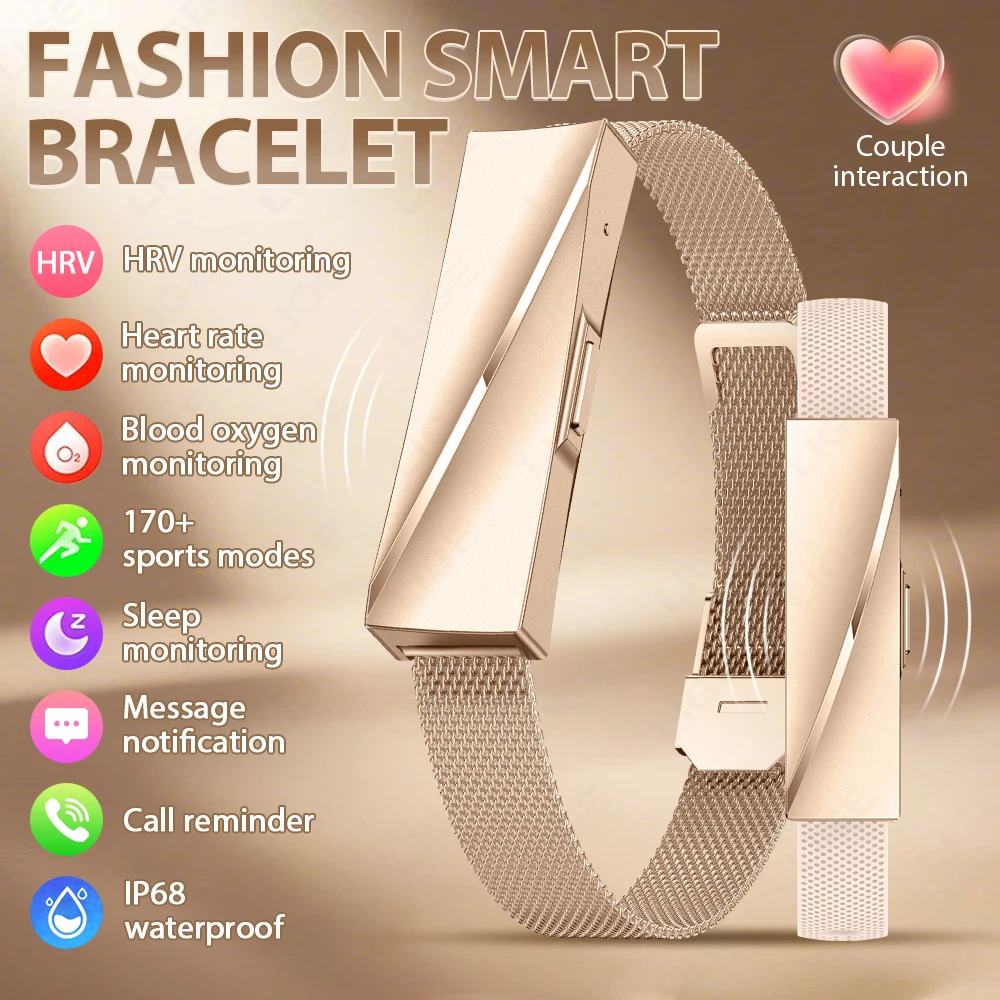 

LIGE No Screen Fashion Smart Watch Woman Sport Fitness Heart Rate Monitor Bracelet 1ATM Waterproof New Smartwatch For Andrio IOS