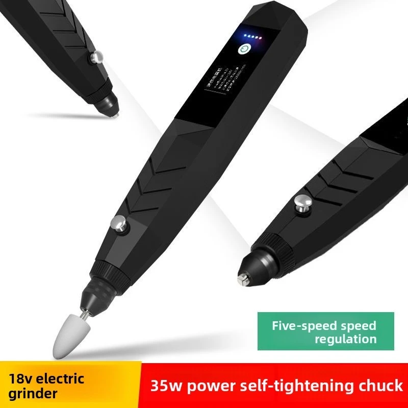 Mini Handheld Electric Grinder Portable Jade Cutting Polishing Engraving Tool Micro Electric Drill