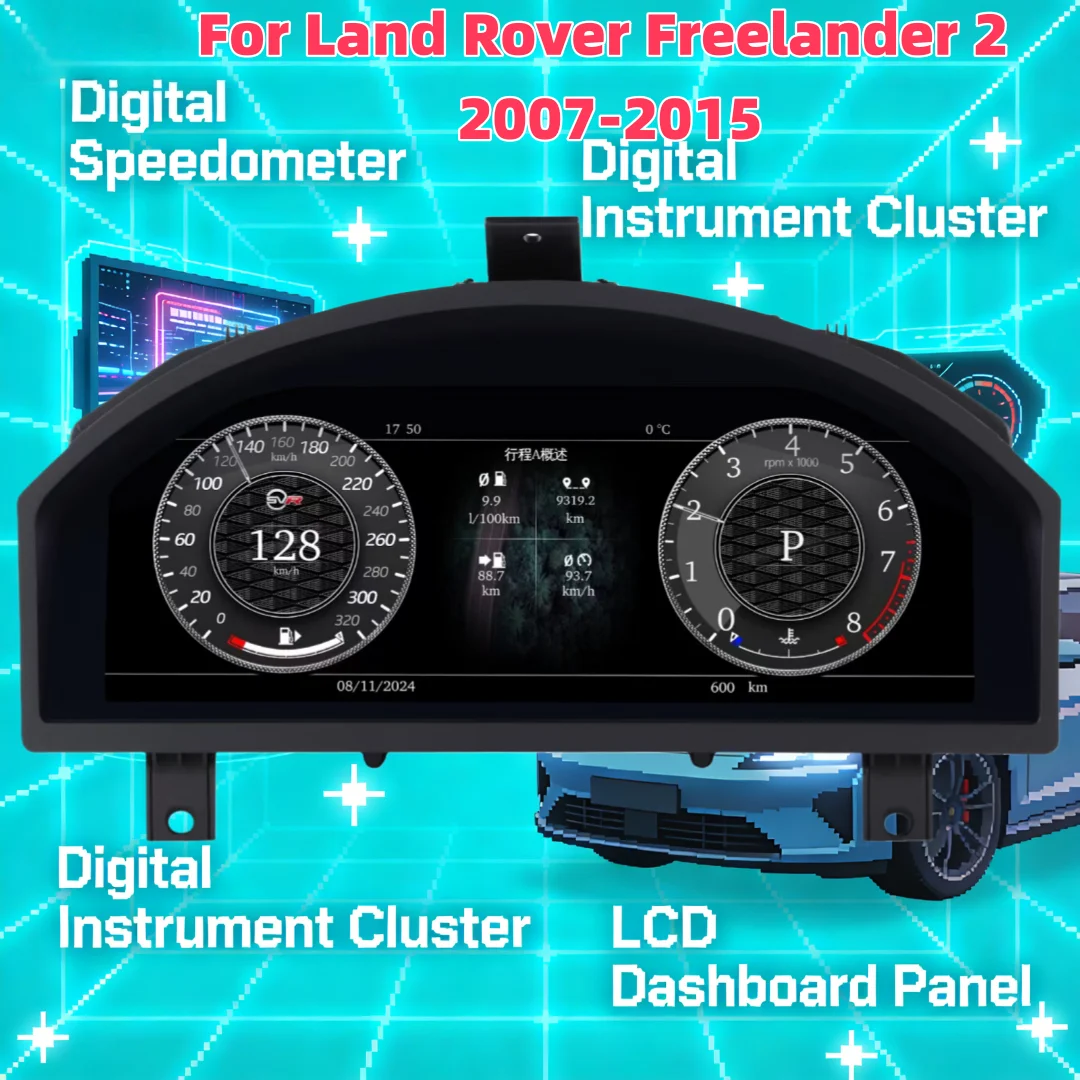 Digital Cluster Instrument Panel For Land Rover Freelander 2 2007-2015 Dashboard Screen Auto Speedometer Replacement Gauge