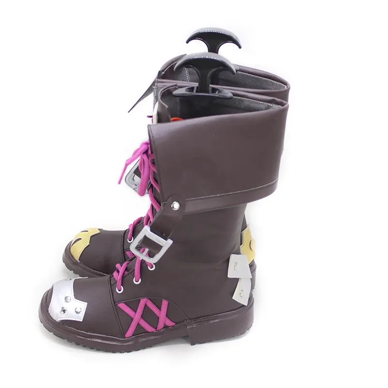 Games Arcane Jinx Cosplay Kostuum Schoenen Handgemaakte kunstleren laarzen