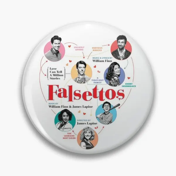 

Falsettos 2016 Плакат мягкая Кнопка булавка модная мультяшная Милая забавная Ювелирная брошь шляпа любимый Воротник Одежда Металлический Значок креативный