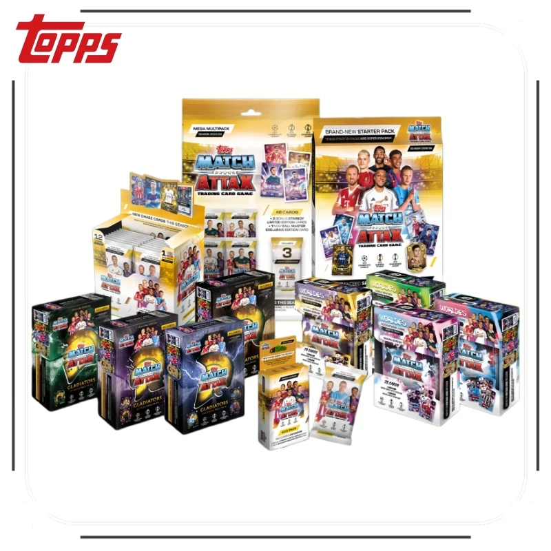 2025-26 TOPPS Match Attax ECO PACK UEFA Champions League Cartão de Estrela de Futebol MEGA TIN Pacote Massivo