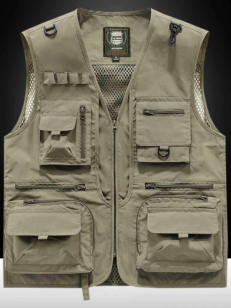 

Summer Outdoor Casual Loose Workwear Vest Travel Fiing Photoapher oulder Pad Thin Model Polyester Nylon Cosite Fiber