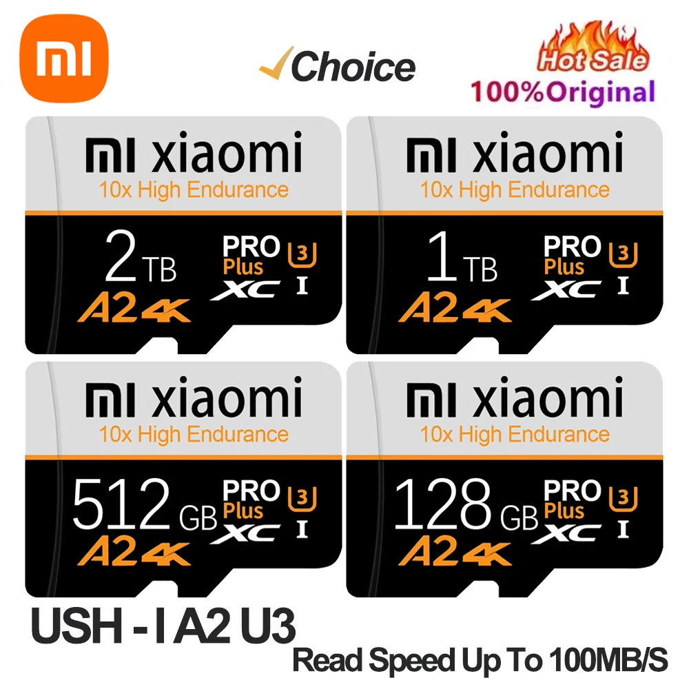 Xiaomi SD Memory Card 128GB 2TB Class10 V30 TF Card 1TB Mini SD Card 512GB High Speed Micro TF SD Card 256GB For Nintendo Switch