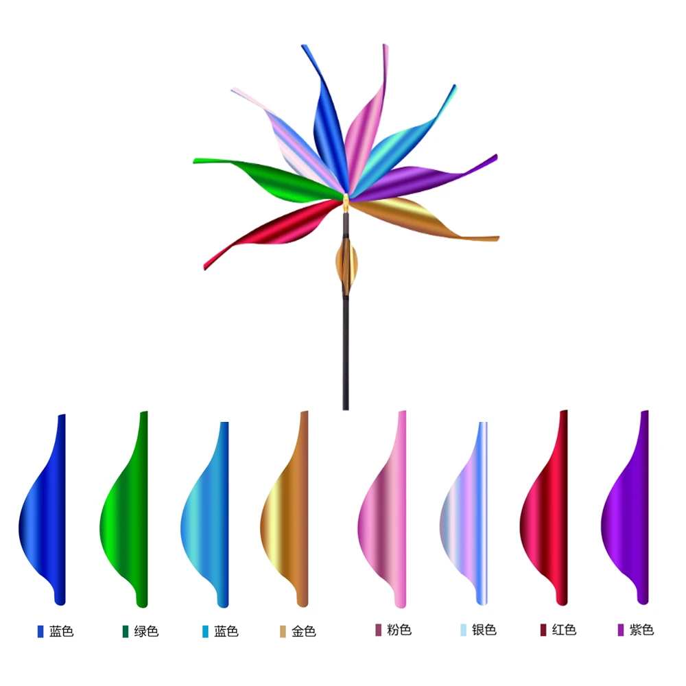 

1,75/1,8/2/3 дюйма спиральные перья для стрел 50 шт./кор. лопасти для спинной стрелы DIY стрельба из лука с наклейкой лента аксессуары для стрел