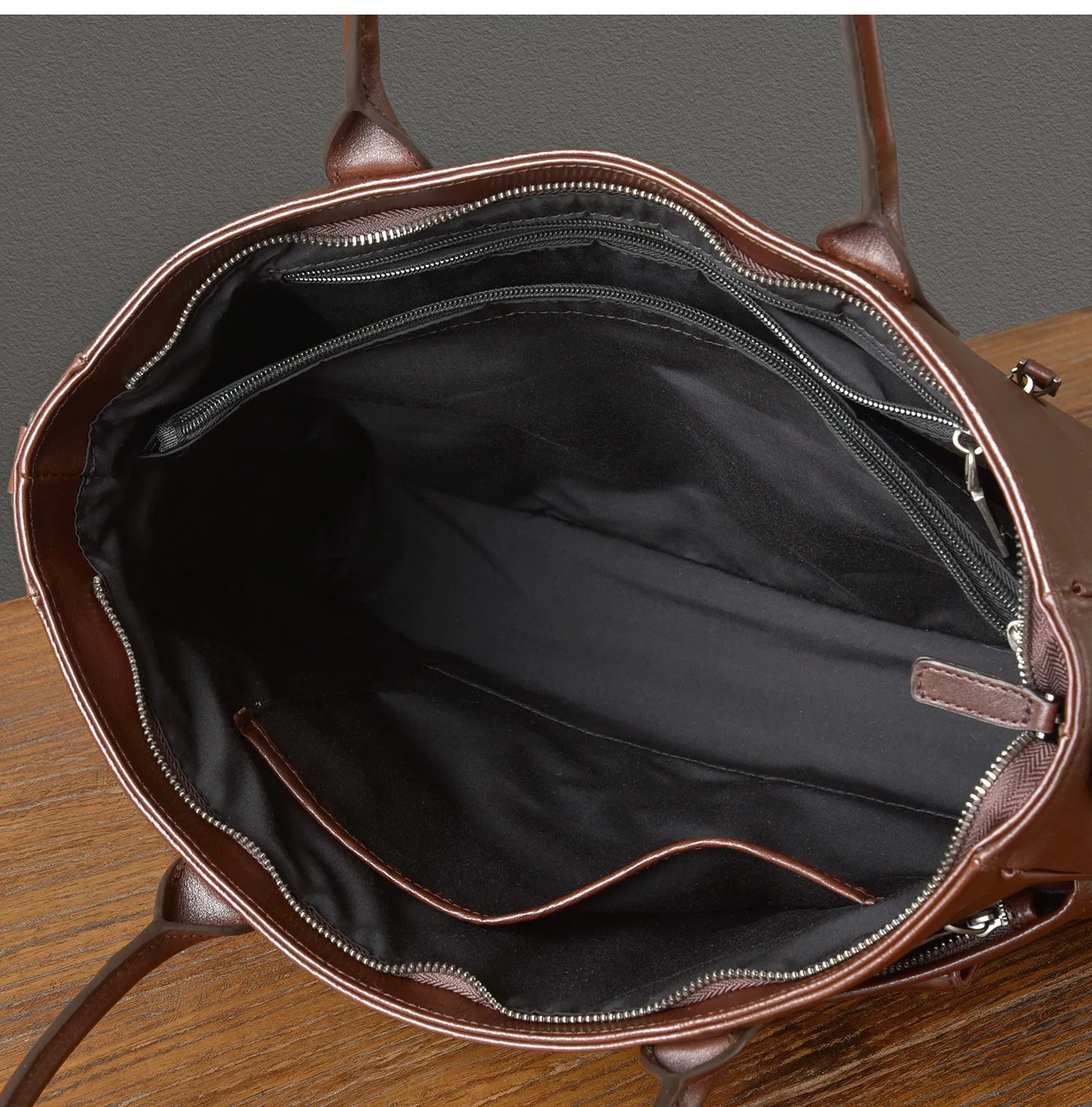 PNDME Vintage hochwertige Herren-Aktentasche aus Rindsleder der ersten Schicht, Business-Luxus-Handtasche aus echtem Leder, Messenger-Tasche – Detail 14