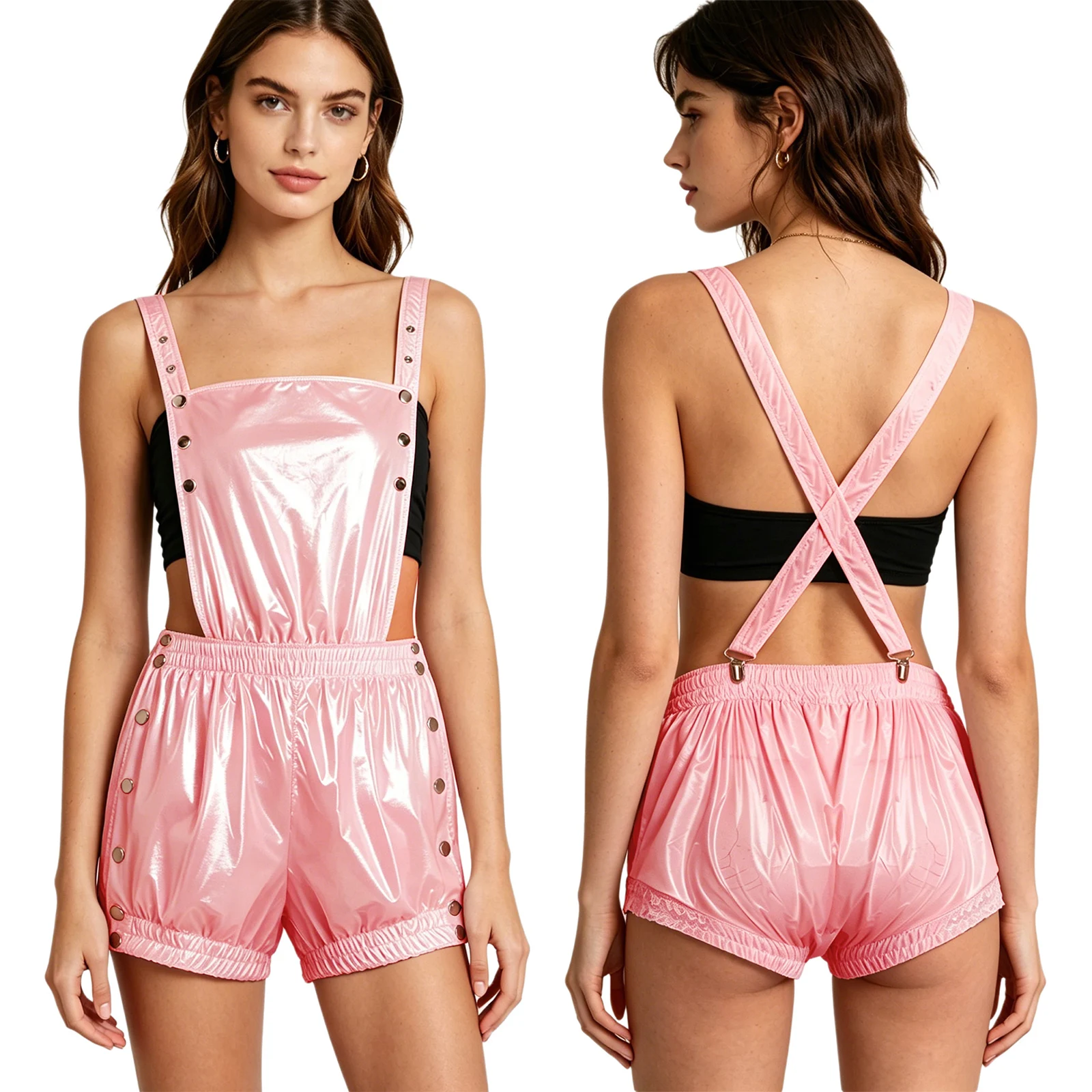 Dames Heren Lekvrije luierhoes Jumpsuit Elastische taille Afscheurbare bodysuit Waterdicht Verpleging Speciale behoeften Herbruikbare luier