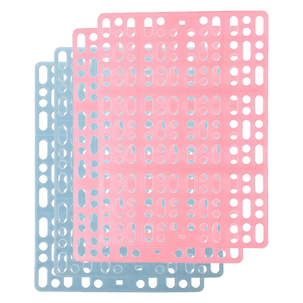 

4Pcs Rabbit Feet Pads Plastic Bunny Cage Floor Mat Square Resting Mats for Small Pet Cages Guinea Pig Hamster Accessories