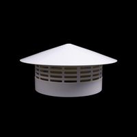 75/110/160/200mm PVC Roof Air Vent Grille Round Ducting Ventilation Exhaust Cover Weather Proof Vent Cap