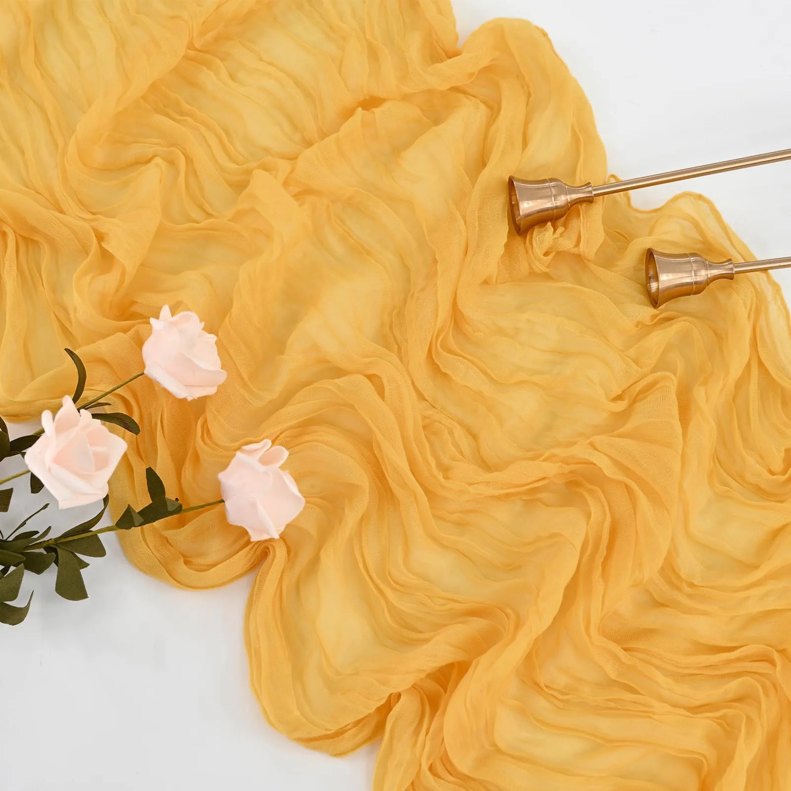 

Марлевая дорожка для стола в стиле бохо, марлевая дорожка для стола 40x270 см, романтическая дорожка для стола для свадьбы, душа, дня рождения