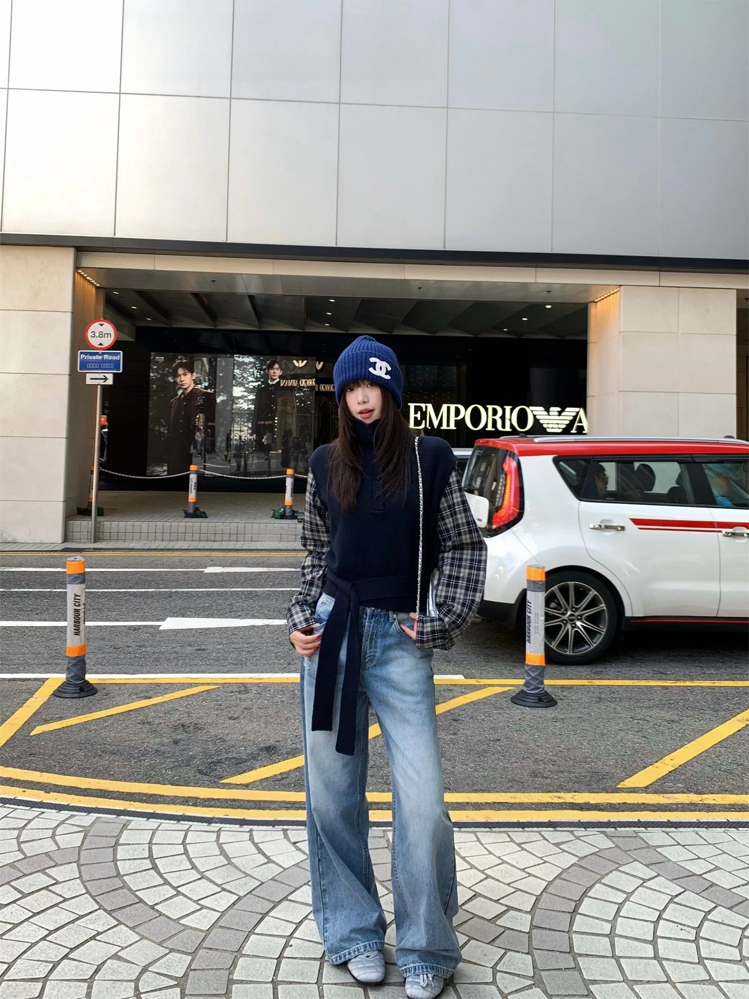 

Джинсы женские прямые с высокой талией из хлопка, винтажные, свободного кроя, повседневные брюки для осени и зимы