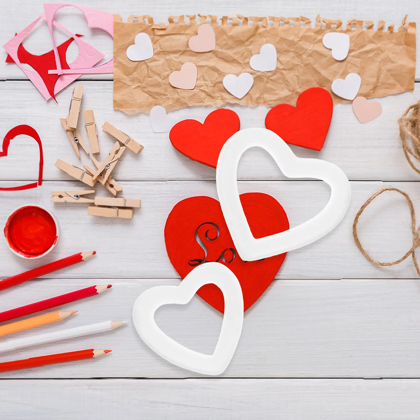 

Набор из 18 форм-сердец из пенопласта для поделок, универсальные заготовки для росписи, склеивания, декорирования, идеально подходят для свадеб, Дня святого Валентина, фестивалей, украшения дверей