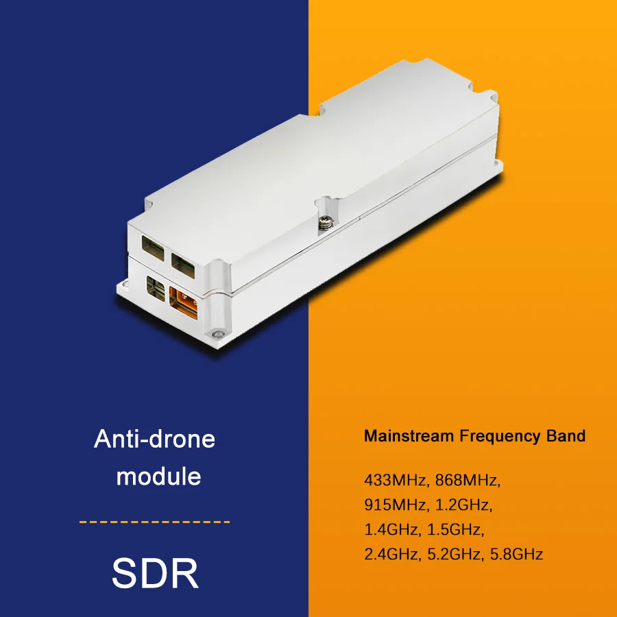 Dispositivo de supresión de equipos de defensa SDR de banda completa para seguridad