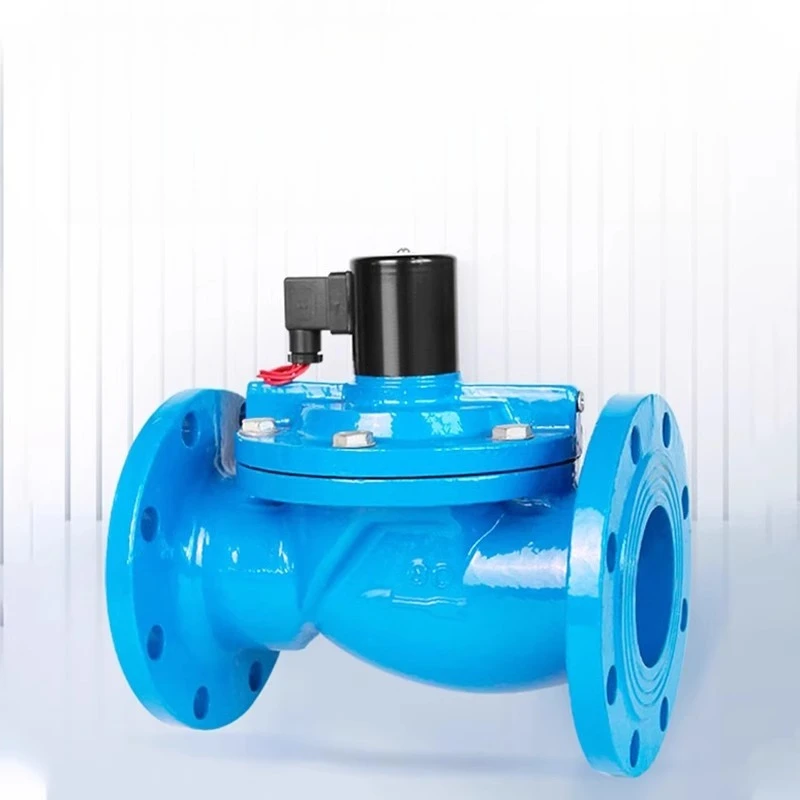 

Cast iron flange solenoid valve ZCS DF water valve dn100 pipeline control switch normally closed 150 220V24V