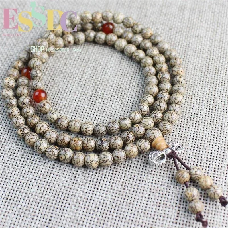 New Primary Color Small Thread Bodhi 108 Beads Bracelet Bloody Goldthread Rosary Folk Style Jewelry Wholesale 5