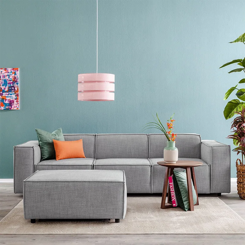 Fabric sofa is simple and minimalist small apartment living room fully furnished disassembly and washing sofa