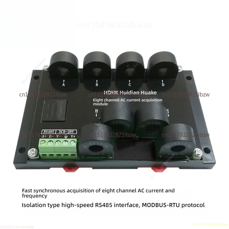 Multi-channel 8-channel AC Current Frequency Measurement Acquisition Detection Module RS485 Sensor Transmitter MODBUS-RTU