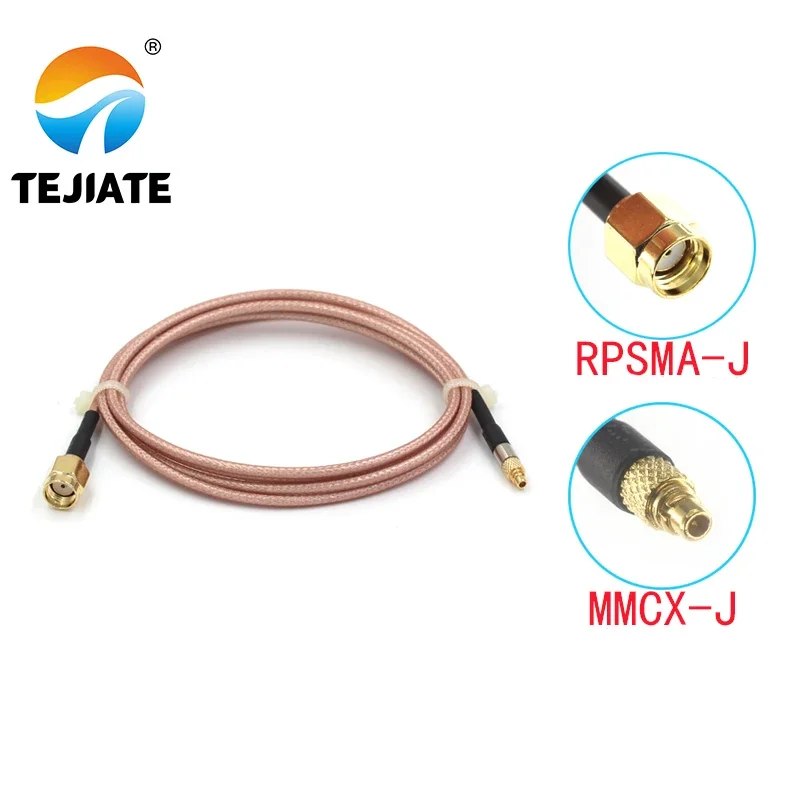 

1PCS TEJIATE Adapter Cable MMCX To SMA MMCX-J Convert RPSMA-J 8-90CM 1M 1.5M 2M Length Connector RG316 Wire