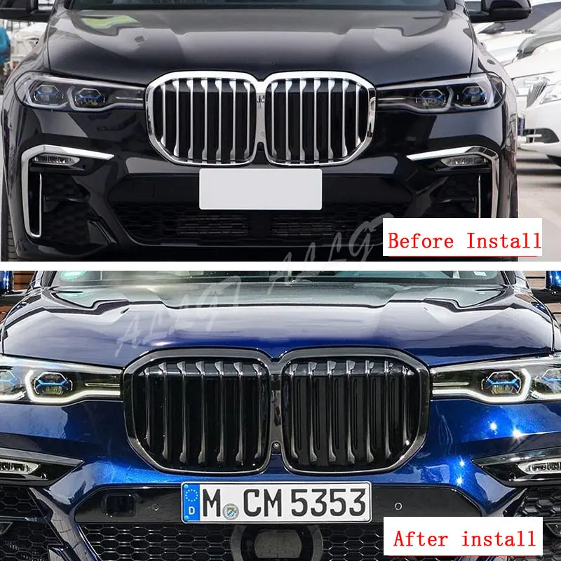 

Front Center Grille Grills Meteor Grille Fit For BMW G07 X7 xDrive 30d 35d 40i M50i Single Line Grille 2019-2022