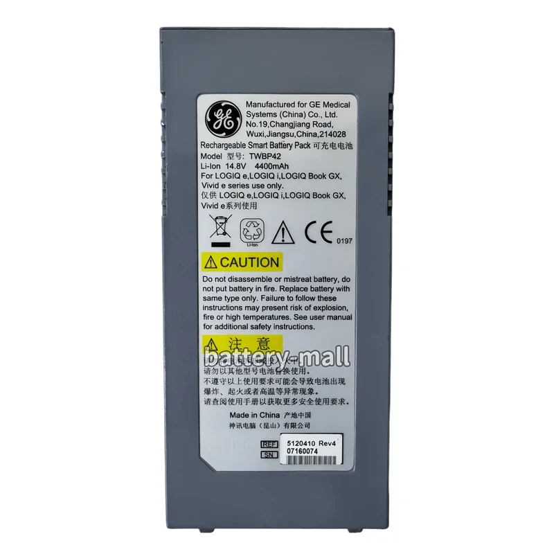 Authentic TWBP42 Battery Applicable GE LOGIQ e LOGIQ i LOGIQ Book GX Vivid e Ultrasound