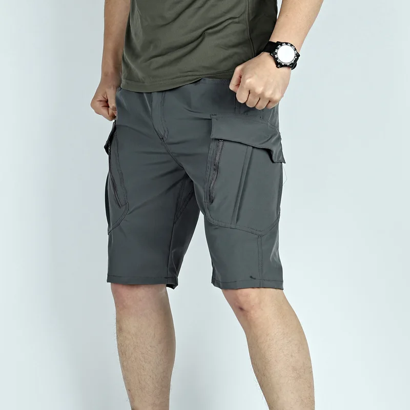 Waterproof Tactical Shorts Pants  Multi-pocket Military Casual Cargo Short Pants Quick Dry Outdoor Hiking Wear-resisting Shorts