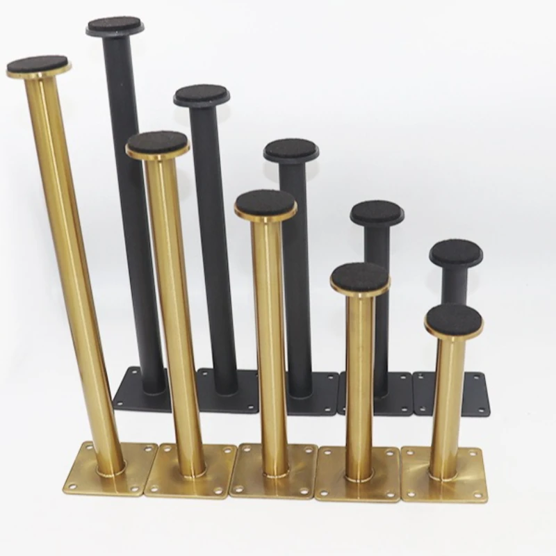 Adjustable Stainless Steel Furniture Legs Gold/Silver Sofa Feet Metal Support Cabinet Legs 21/30cm