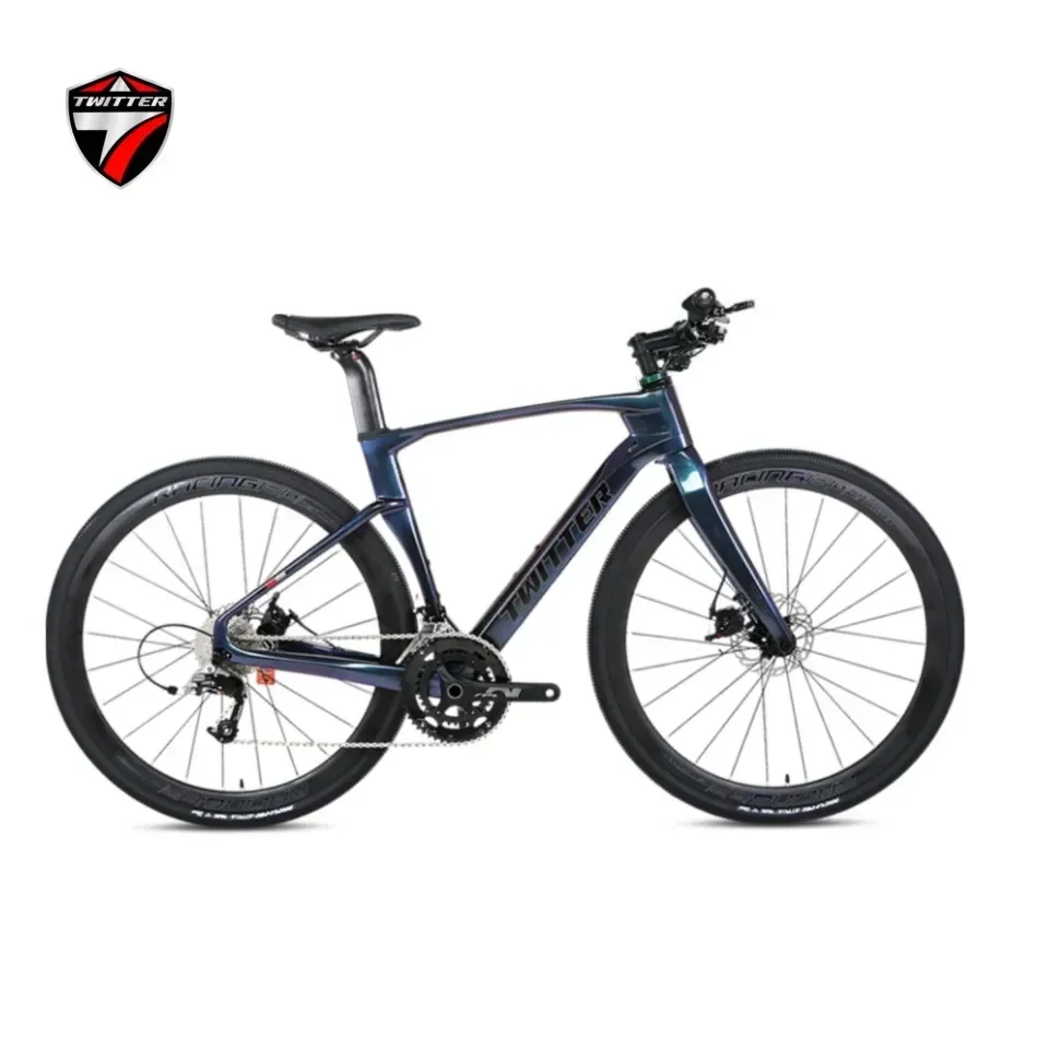 TWITTER gravel bike V3 bicicletas RS-24S internal line oil disc brake T900 carbon fiber road  bicycle700*40C wheel set велосипед