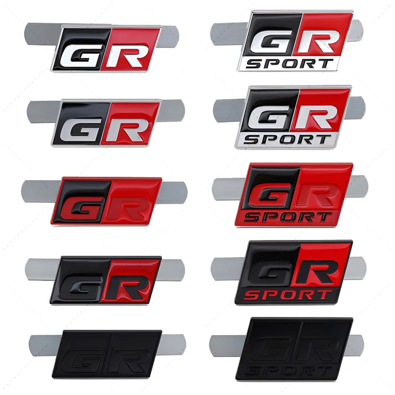 Car Front Head Grille Badge Emblem for Toyota GR Sport Yaris 86 Hilux Supra C- HR Rav4 Aqua Auris Camry Prado Corolla Avensis