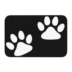 Personalized Paw Prints Dog Doormat Mat Anti-Slip Animal Kitchen Bath Balcony Rug Carpet 40*60cm