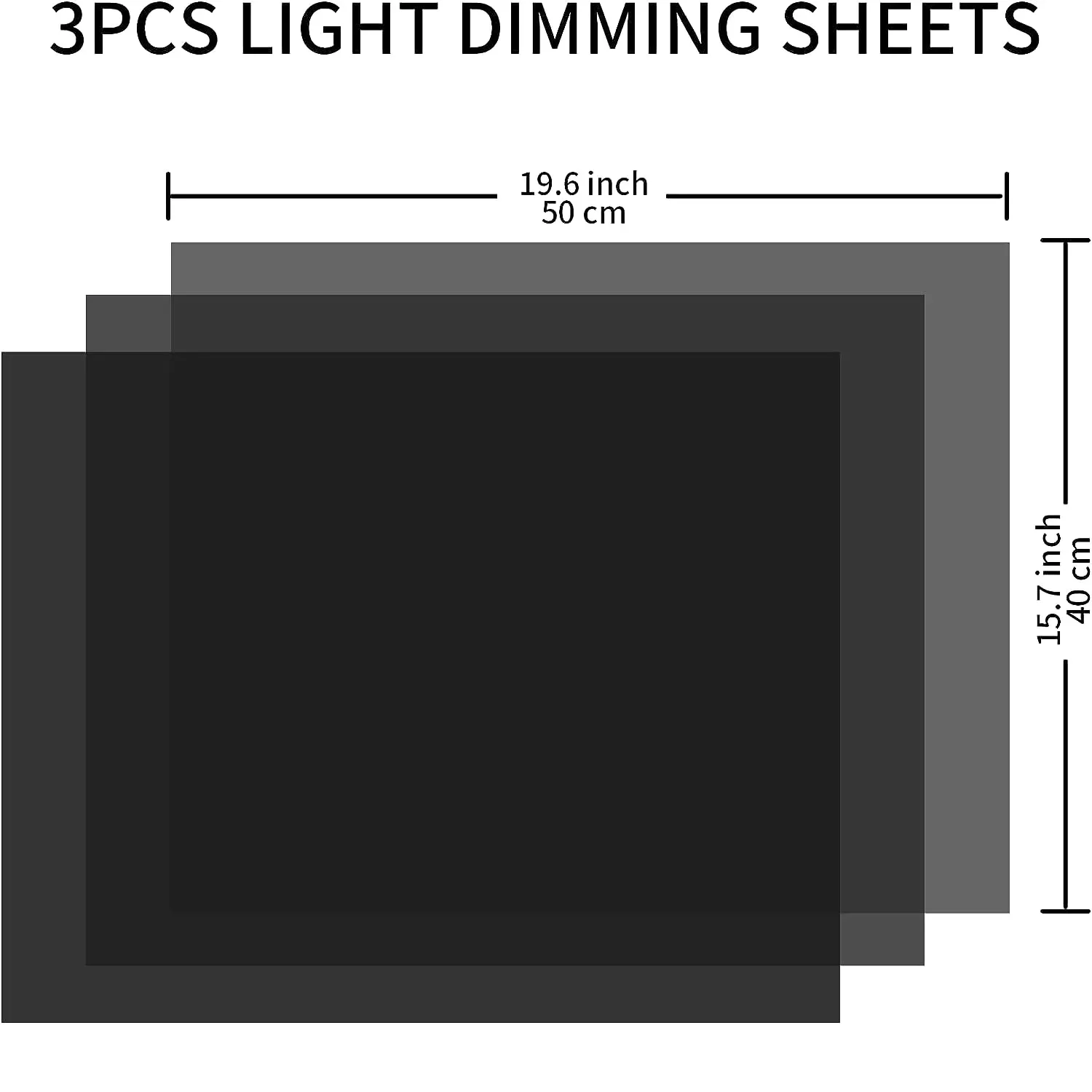 Selens Photography ND Filter Gels Lighting Neutral Density Sheet Kit, ND3,ND6,ND9 for Photo Studio Video Flashlight Accessories