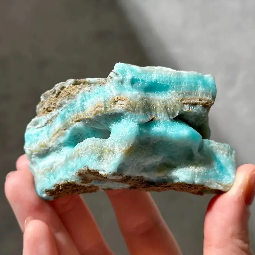 Genuine Natural Blue Aragonite Mineral Specimen Rough Specimen Cluster Rock Reiki Healing Crystal Mineral Collectors’ Gem