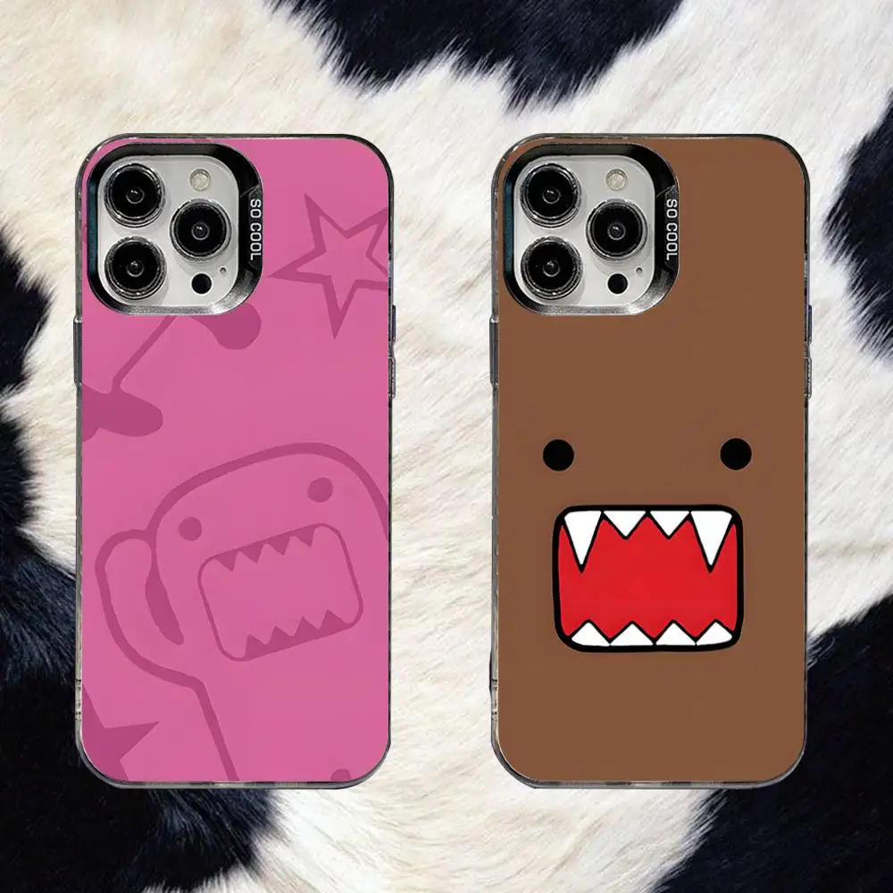 

Domo-Kun Cute Phone Case For iPhone 16,15,14,13,12,11,8,7,Pro,Max,Plus,Mini,XS,SE Anti Fall Black Matte Hard