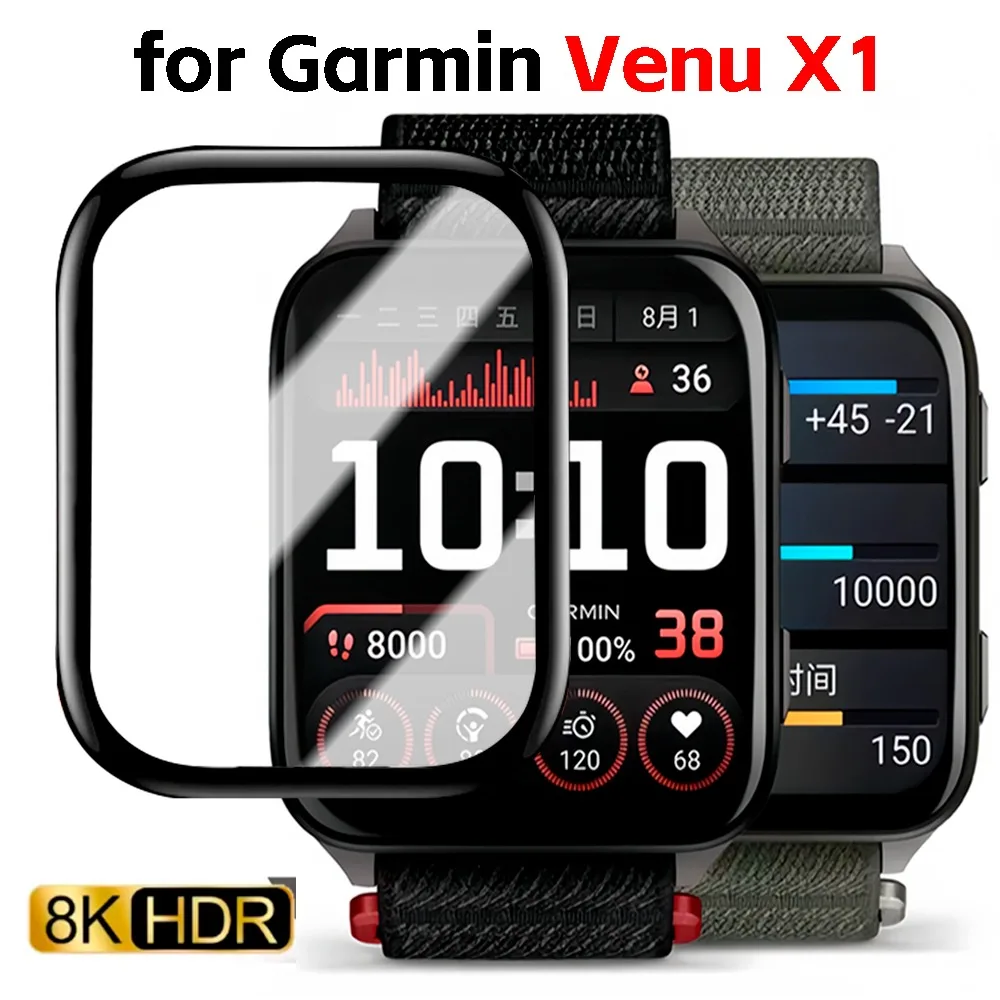 

1-5PCS Full Coverage Screen Protector for Garmin Venu X1 Samrtwatch HD Anti-Scratch Protective Film for Garmin Venu X1 Not Glass