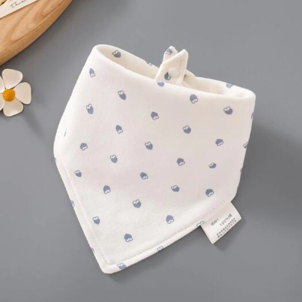 Baby Boy Bibs Cotton Triangle Doulbe Layer Soft Teething Drooling Salive Towel Baby Feeding Bib Newborn Girl Accessories