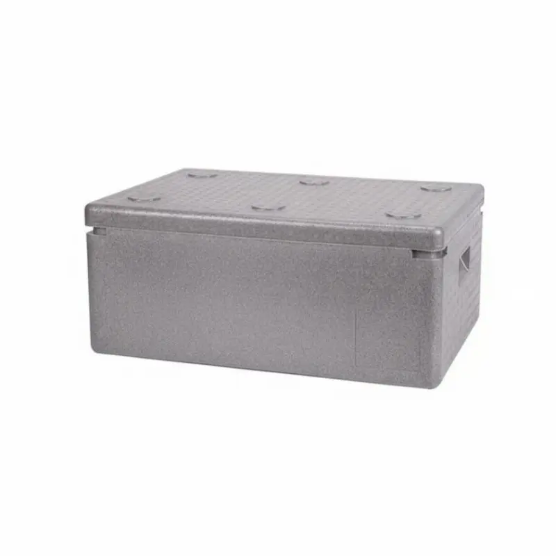 Insulated Food Container, Commercial EPP Cooler Box, Food Grade, Large Foam, Restaurant, Takeaway, Outdoor, Black