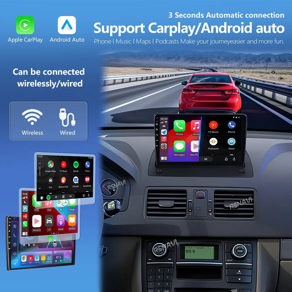 For Volvo XC90 2002 - 2014 Carplay Auto 2K Screen Car Radio Multimedia Player Autoradio GPS Stereo 360 Camera WIFI+4G Android 16 - view 4